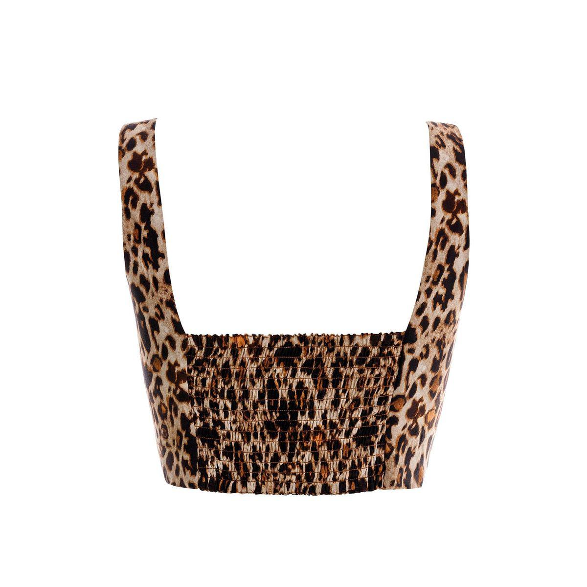 Kosia Crop-Top in Leopard