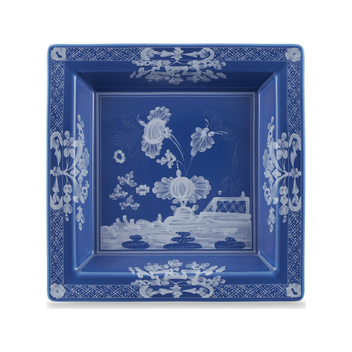 Oriente Italiano Large Squared Vide Poche in Indaco