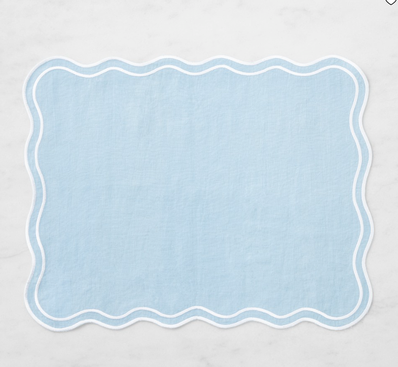 AERIN x William Sonoma Scalloped Placemats
