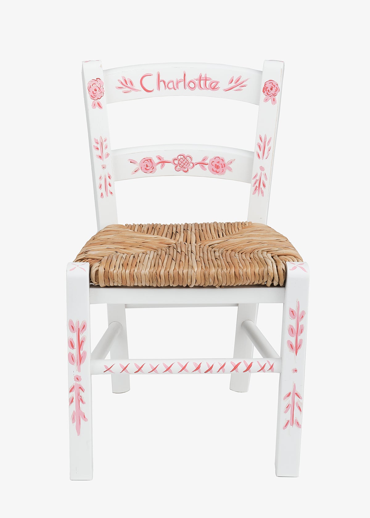 Child's Chair in Pink with Flowers
