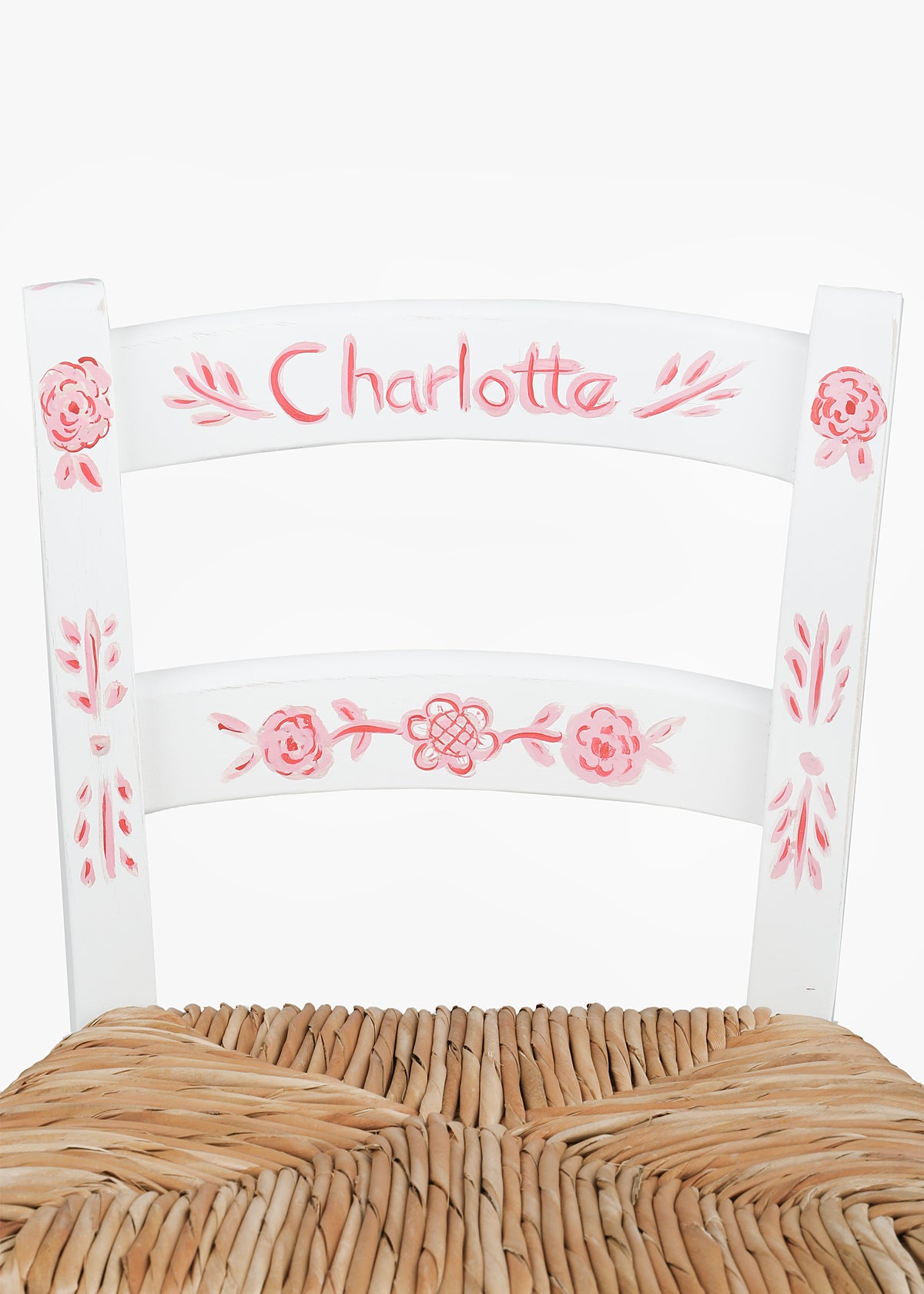 Child's Chair in Pink with Flowers