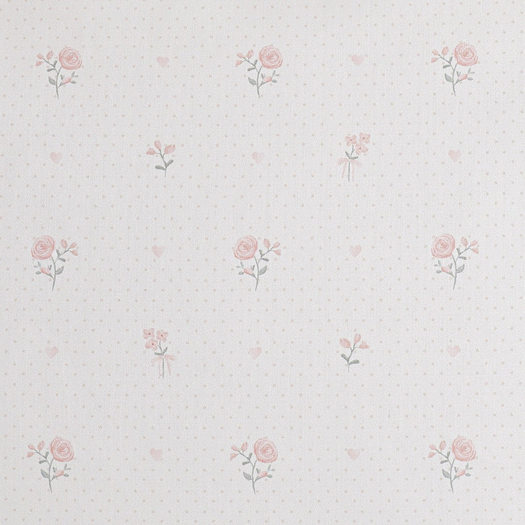 Close up image of the Ditsy Floral pattern in Pink. 