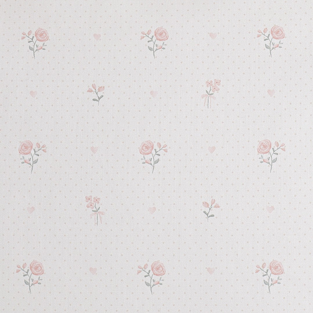 Close up image of the Ditsy Floral pattern in Pink. 
