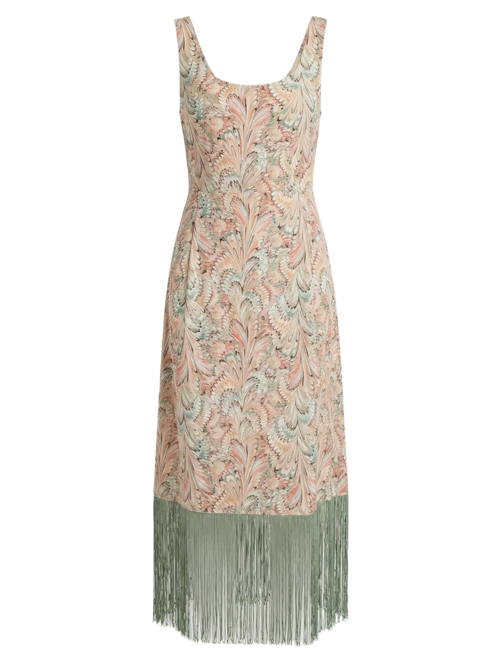 Hannah Dress in Peacock Garden