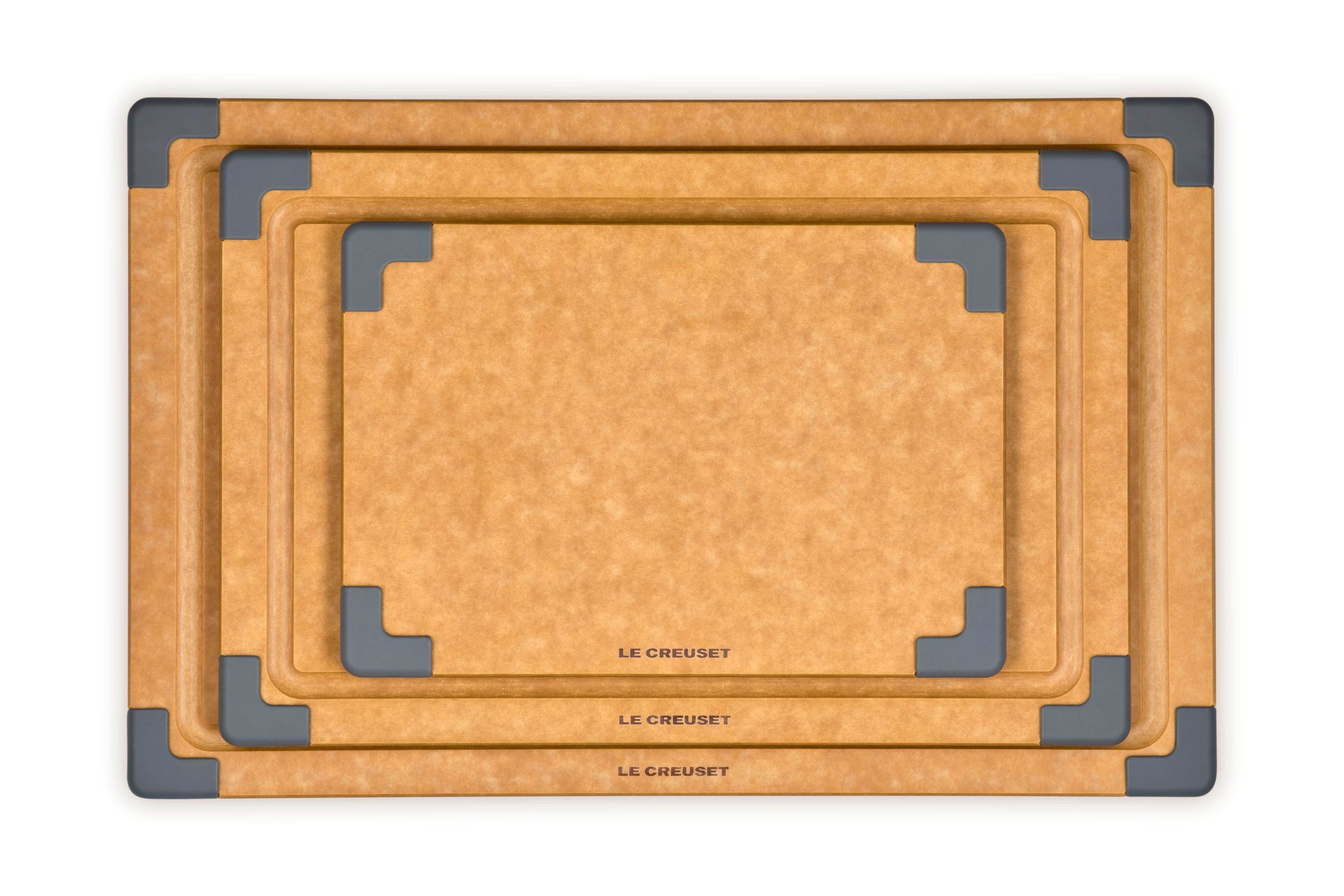 Le Creuset Set of 3 Paper Fiber Cutting Boards, , Oyster