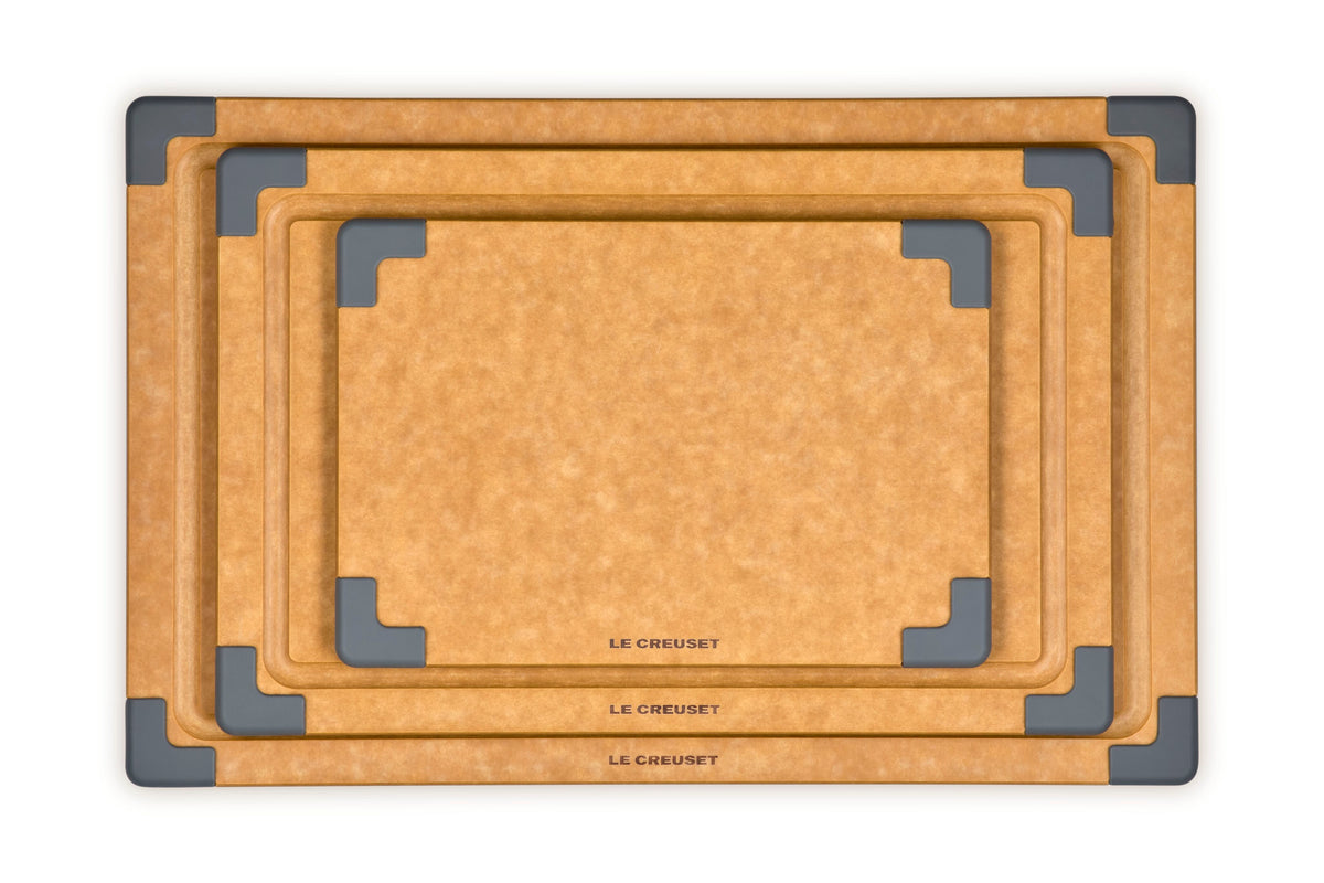 Le Creuset Set of 3 Paper Fiber Cutting Boards, , Oyster