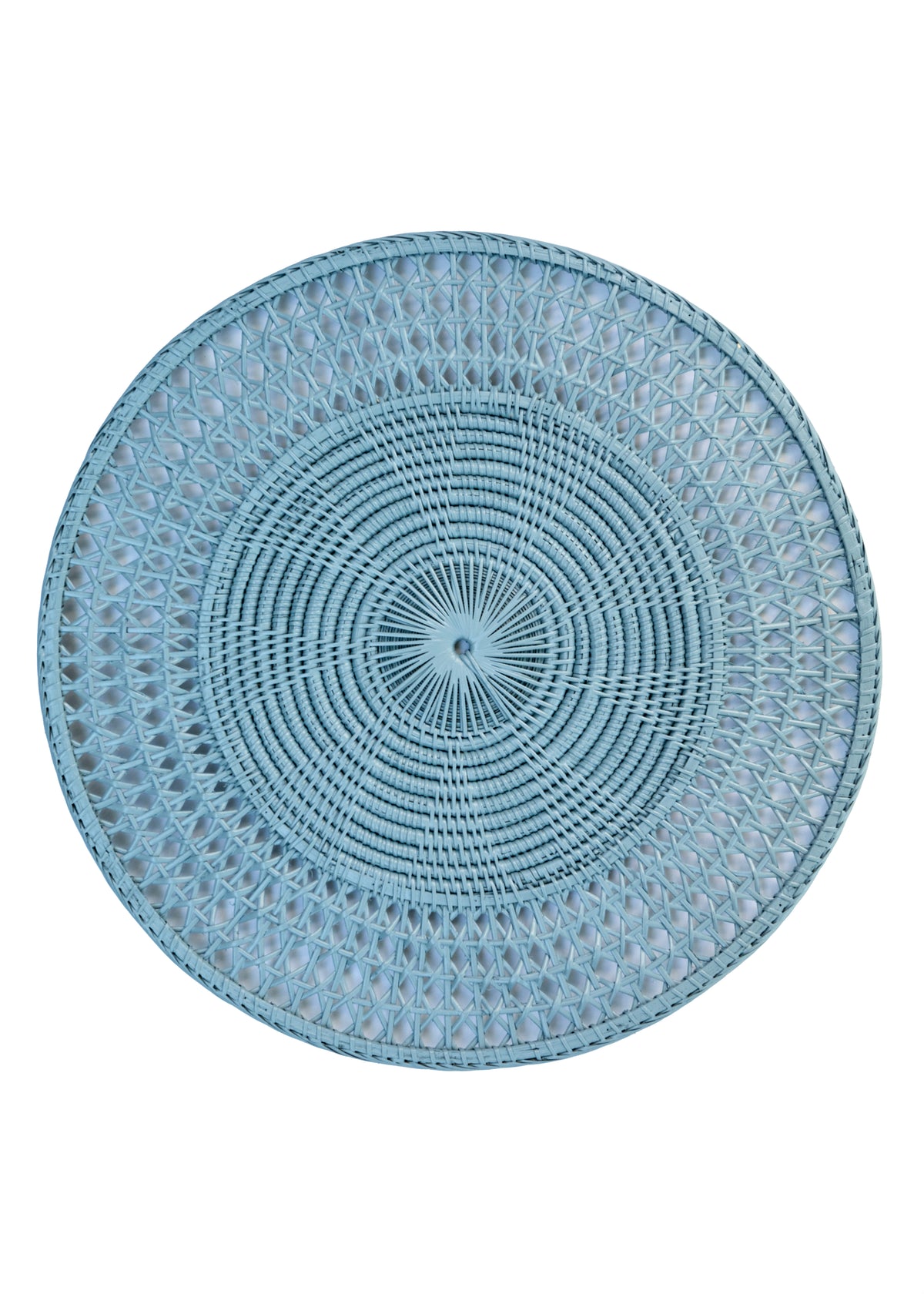 Rattan Terra Placemat in Light Blue