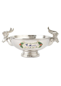 Pewter Stag Holiday Bowl