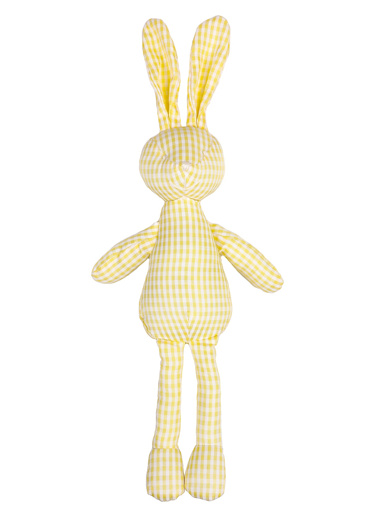 Mini Tote & Bunny Bundle in Gingham Buttercup