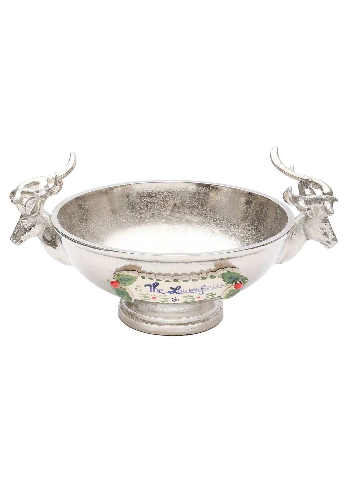 Pewter Stag Holiday Bowl