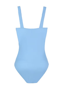 OTM Exclusive: The Flora One-Piece In Light Blue & White