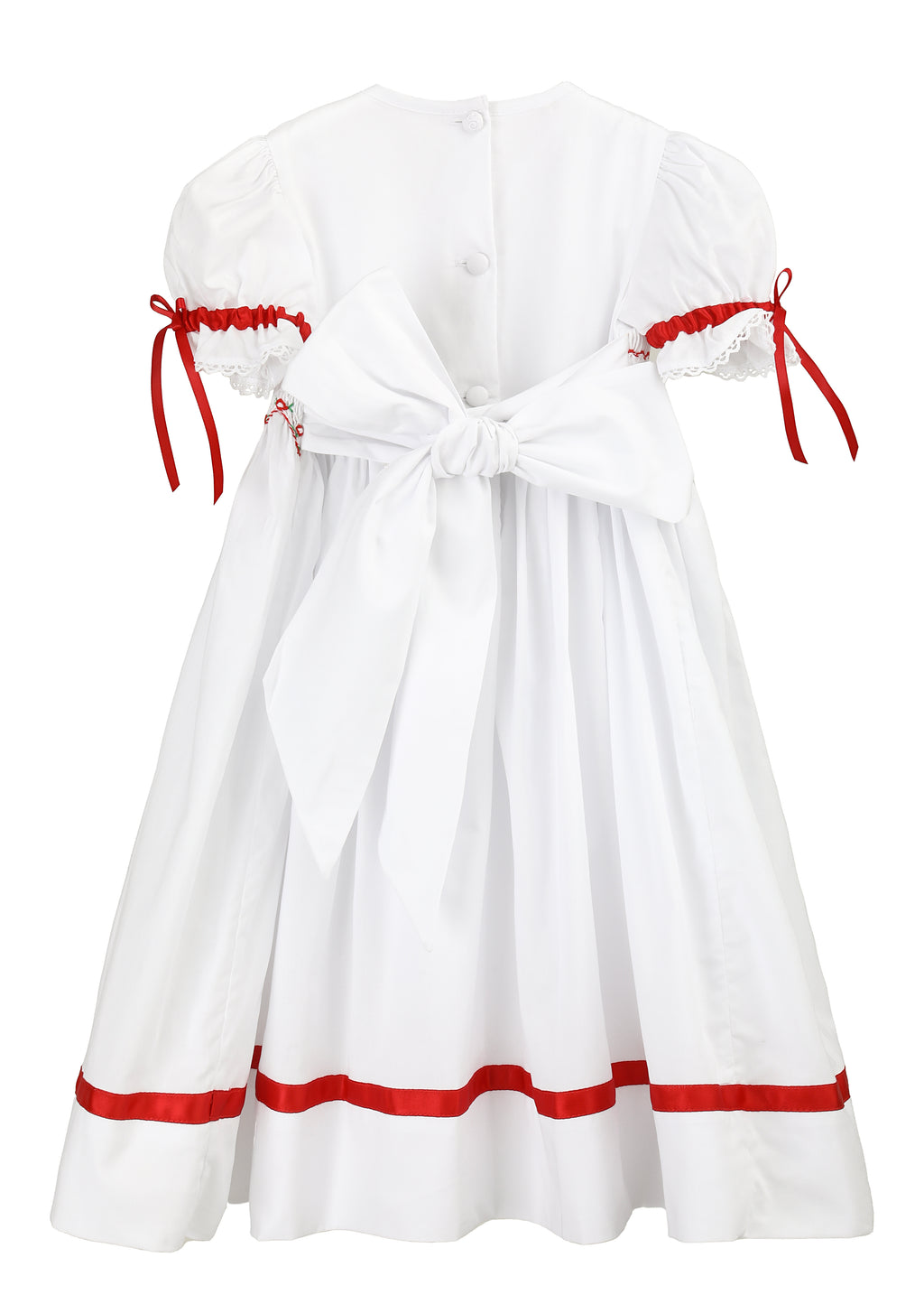 Strasburg Children Christmas Smocked Dress - Red Holiday Flower Girl Outfit, 10/Red Strasburg Children Christmas Smocked Dress - Red Holiday Flower Girl Outfit, 10/Red