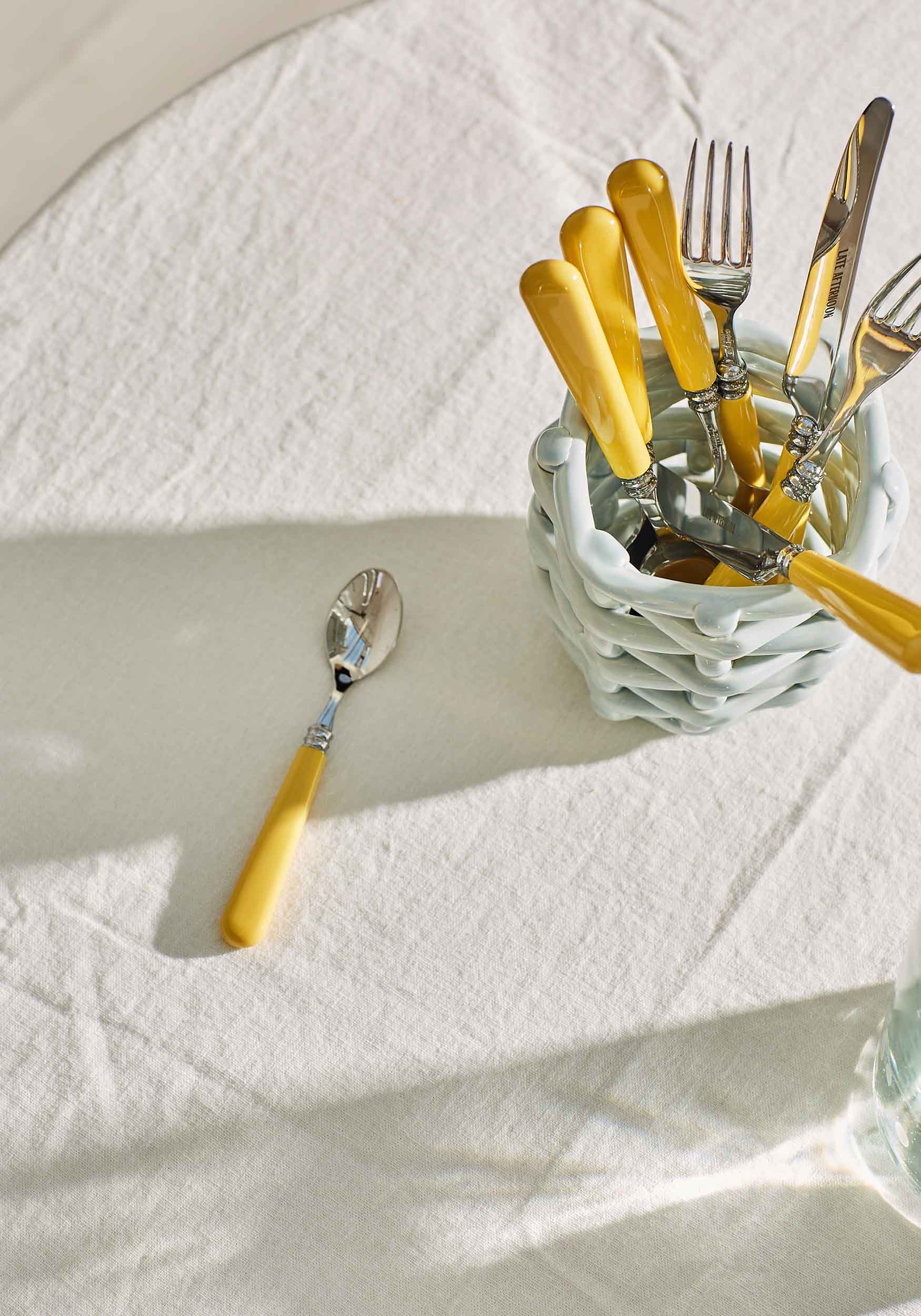 Butter Yellow Teaspoons, Set of 2