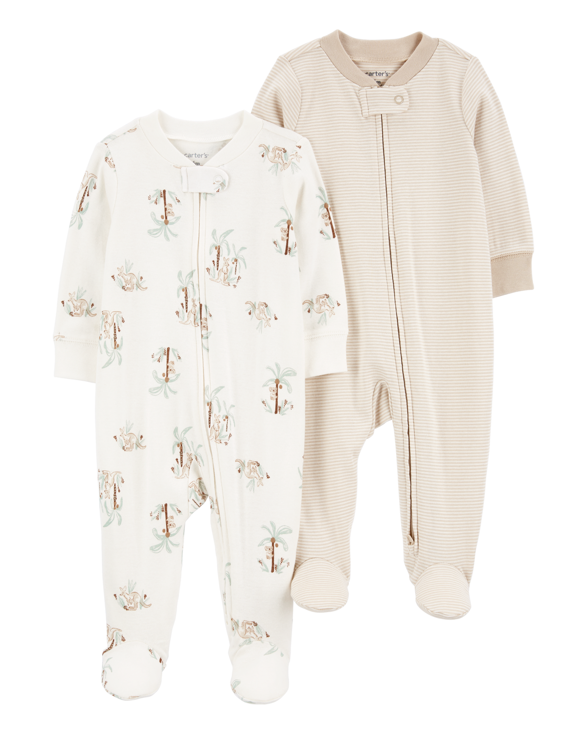 Baby 2-Pack 2-Way Zip Sleep & Play Pajamas