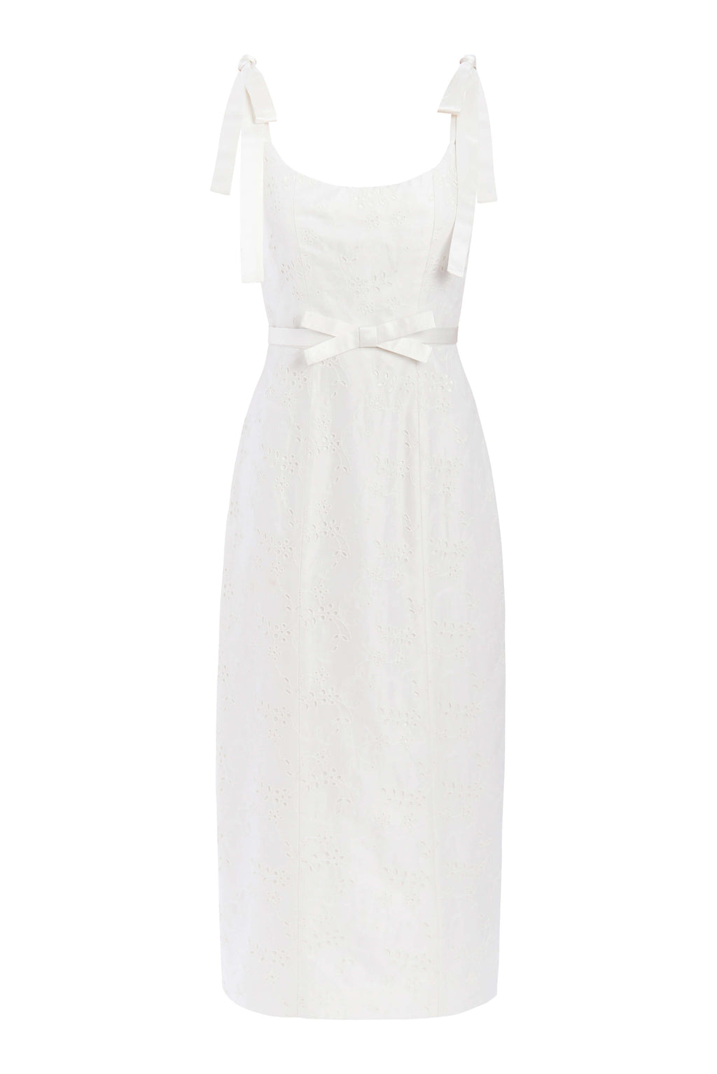 Viola Ivory Floral Embroidered Corset Dress