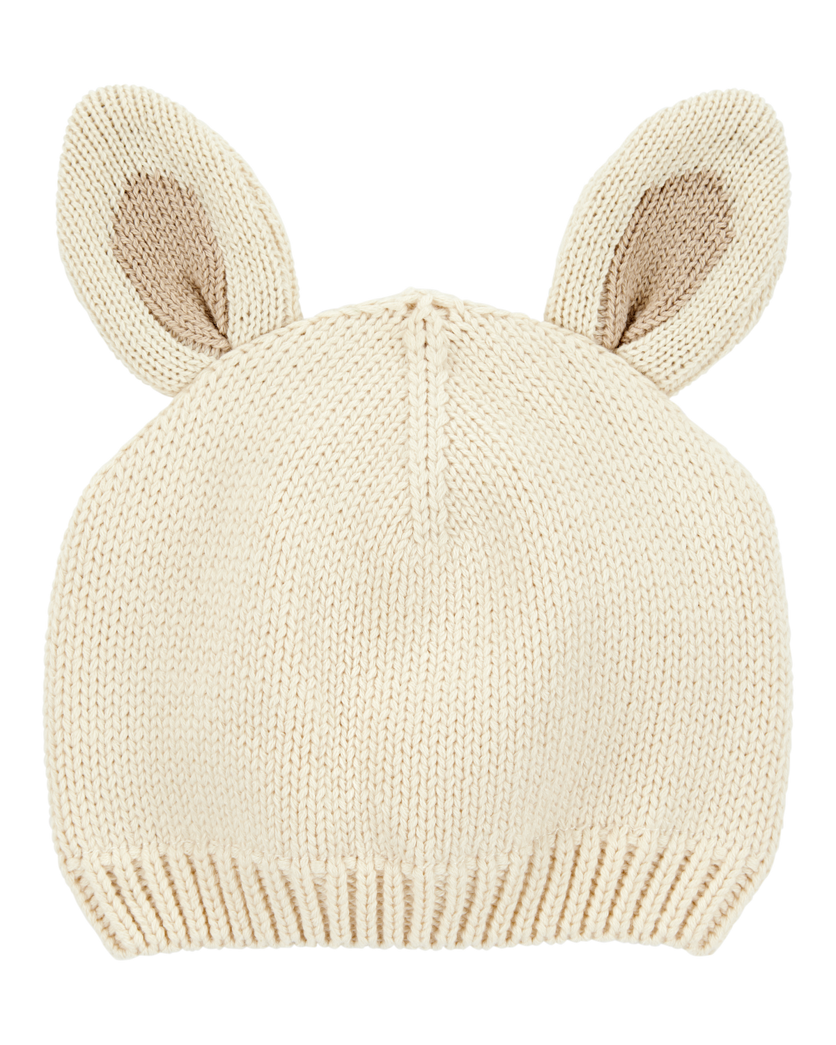 Baby Crochet Easter Bunny Cap - White