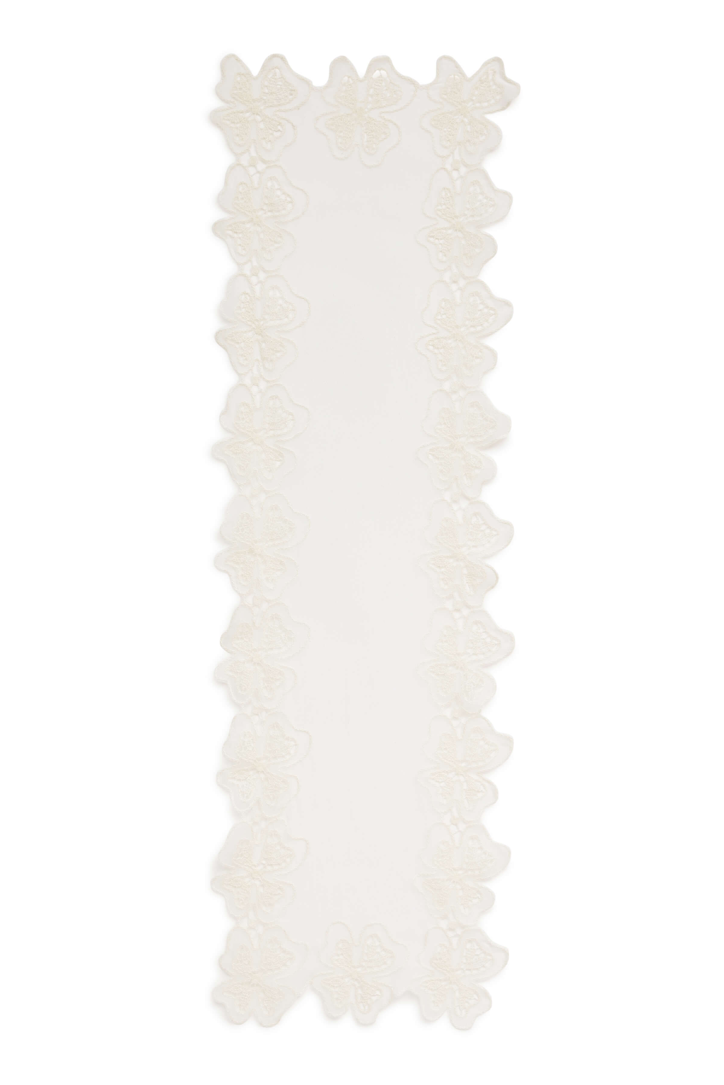 Ivory Georgette Scarf