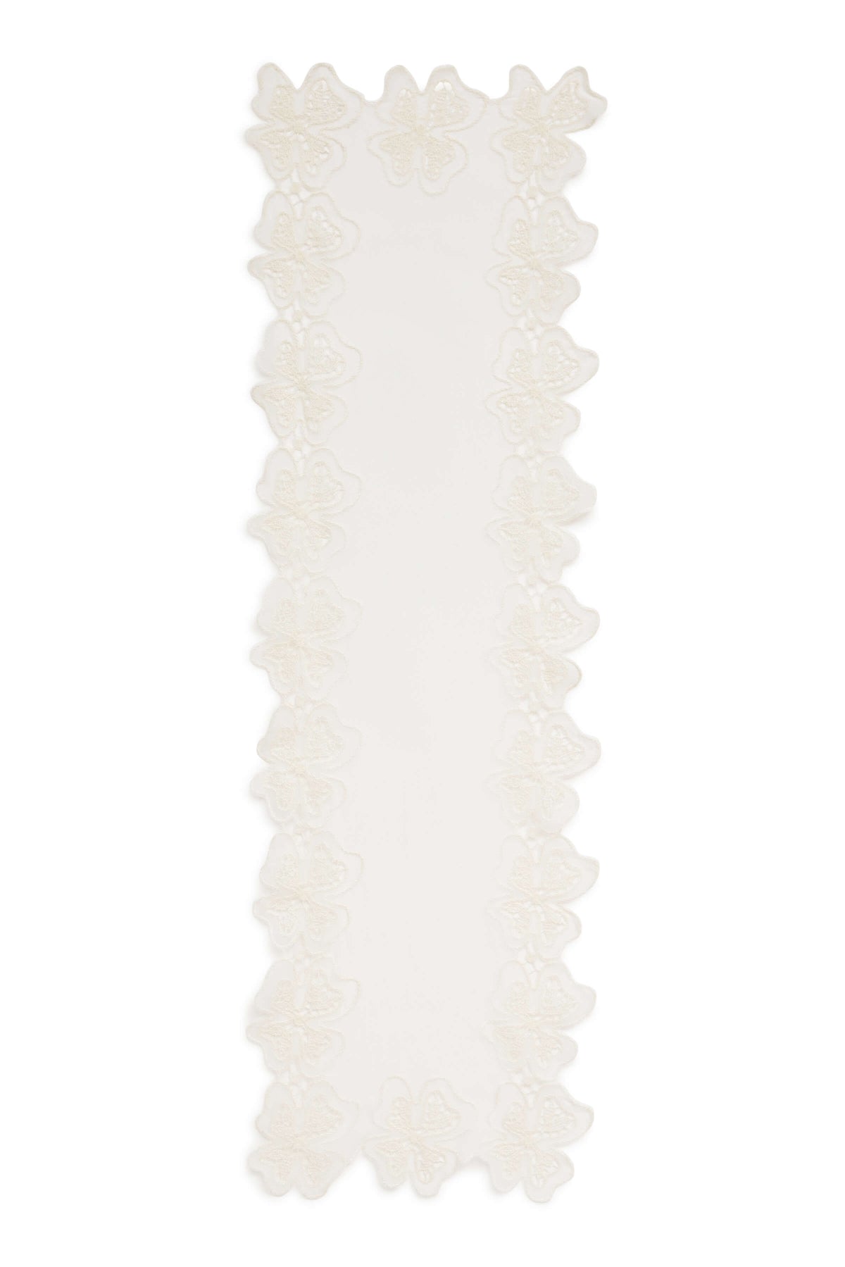 Ivory Georgette Scarf