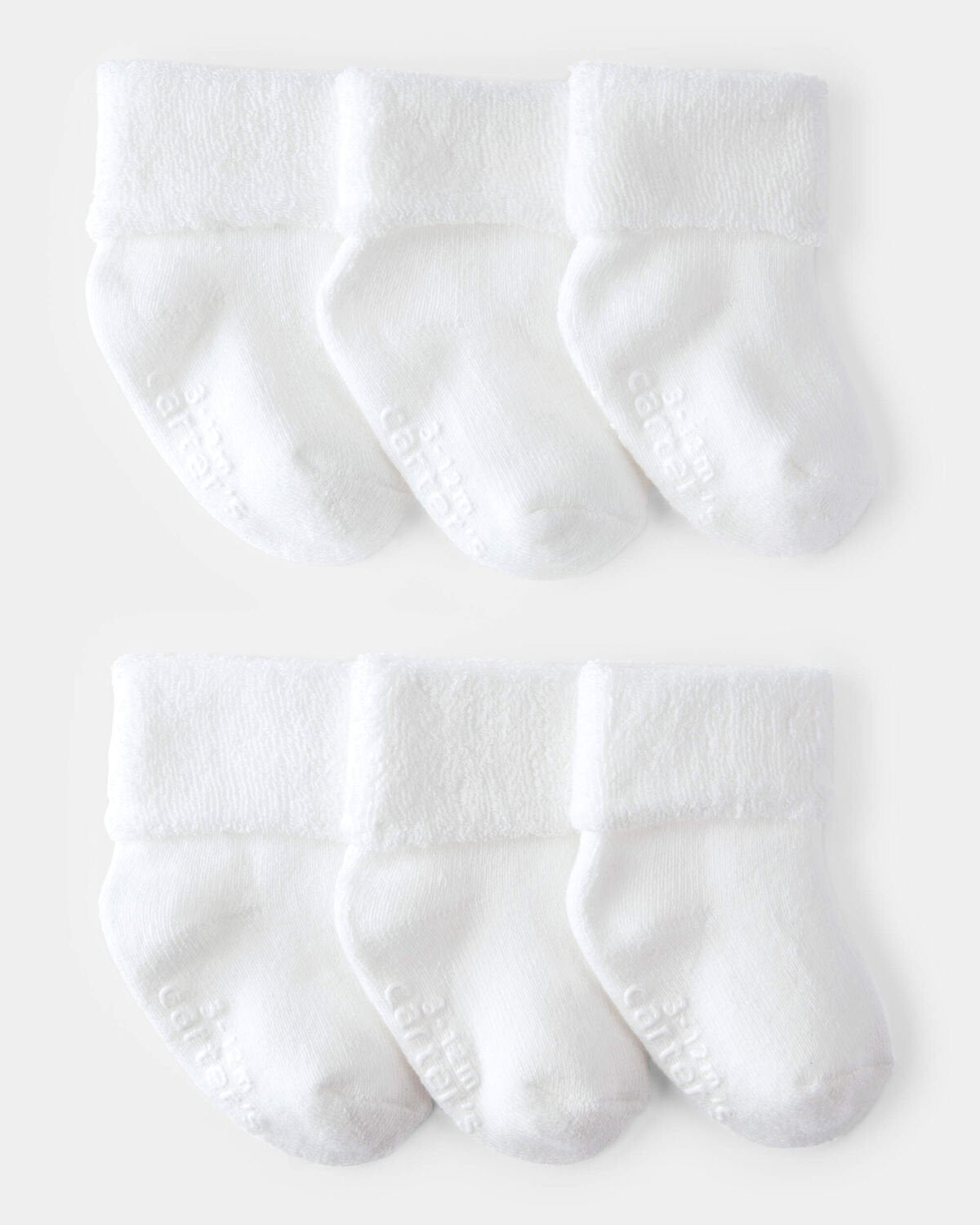 Baby 6-Pack Foldover Booties