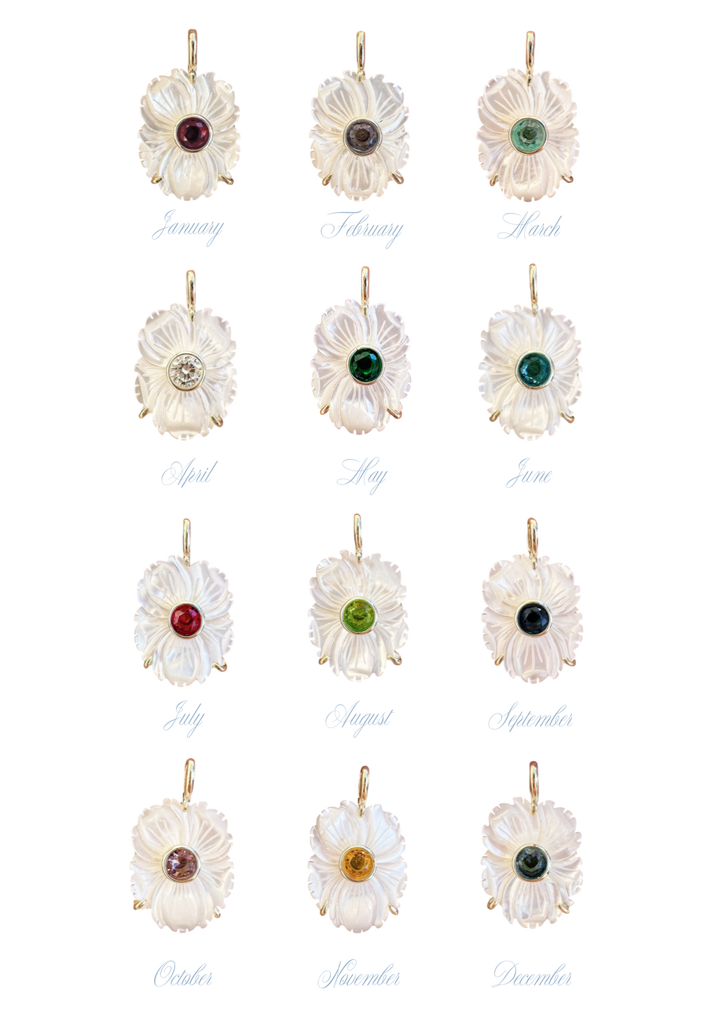 Mother Of Pearl Month Charm
