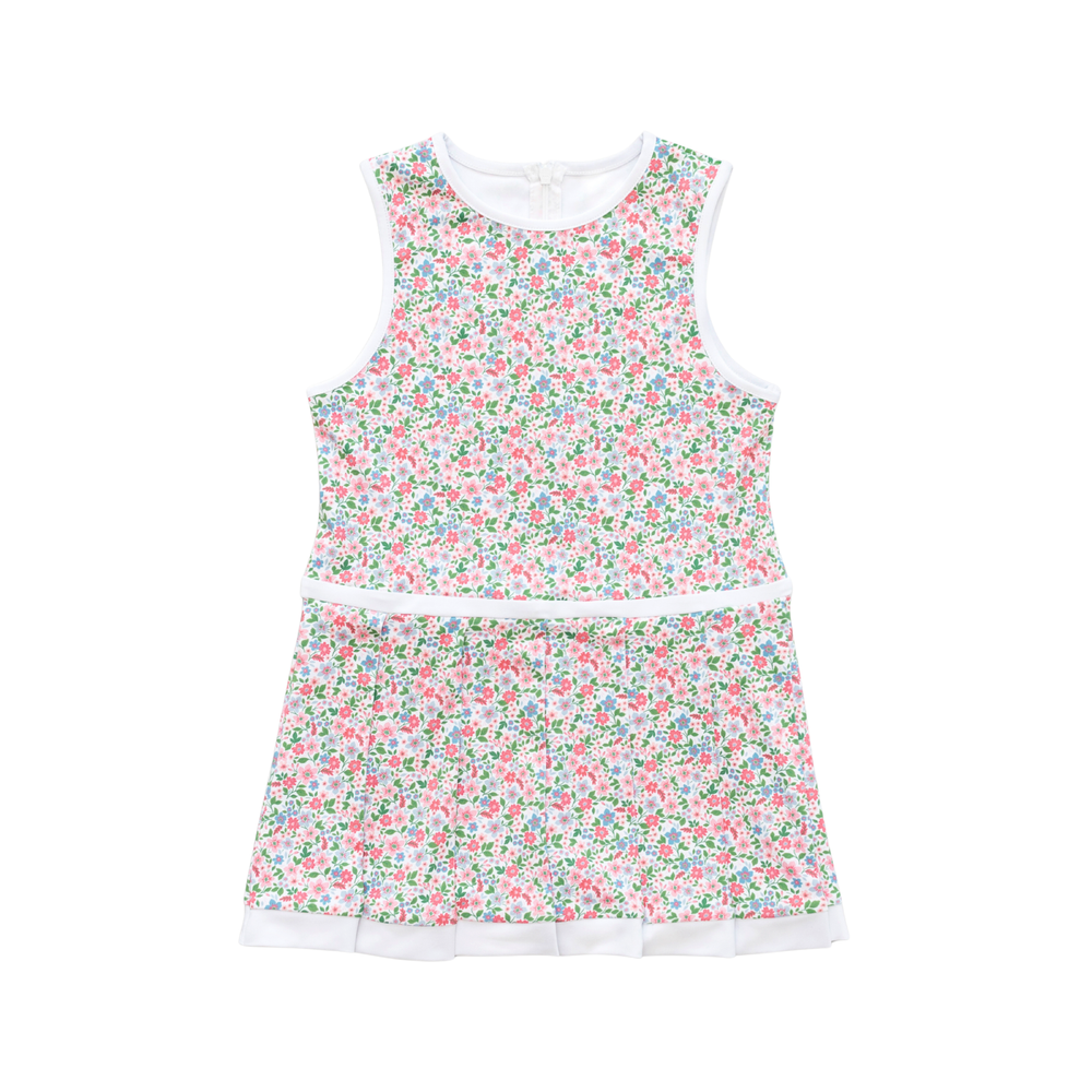 Henry Duvall Taft Tennis Dress for girls, classic preppy athletic dress with built-in shorts made from soft stretchy performance fabric for tennis and summer activities.