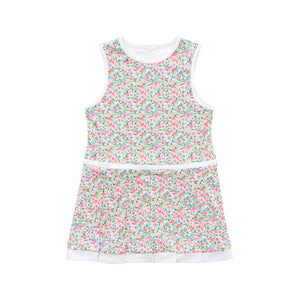 Henry Duvall Taft Tennis Dress for girls, classic preppy athletic dress with built-in shorts made from soft stretchy performance fabric for tennis and summer activities.