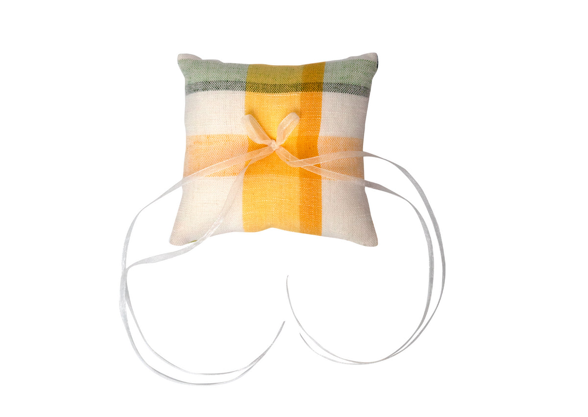 Plaid Ring Pillow