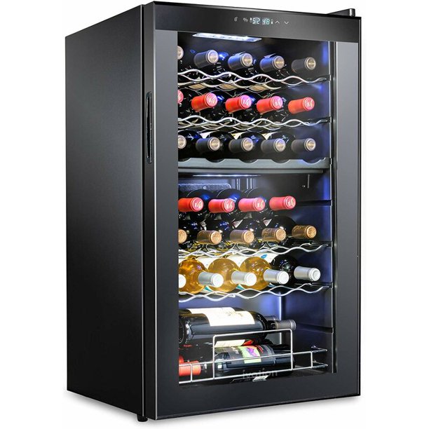 33 Bottle Dual Zone Wine Cooler Refrigerator