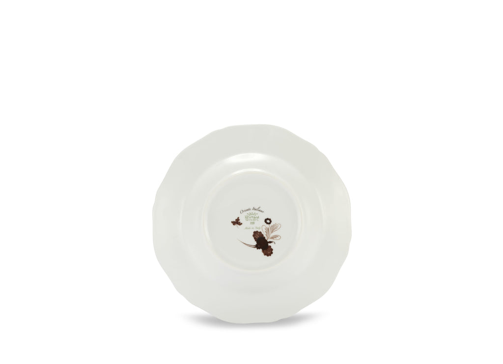 Oriente Italiano Antico Doccia Soup Plate in Castagna