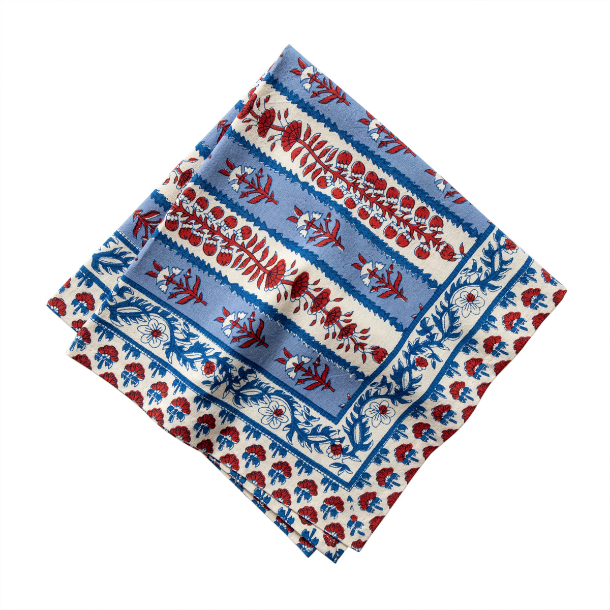 Avignon Napkins Red & Blue, Set of 6