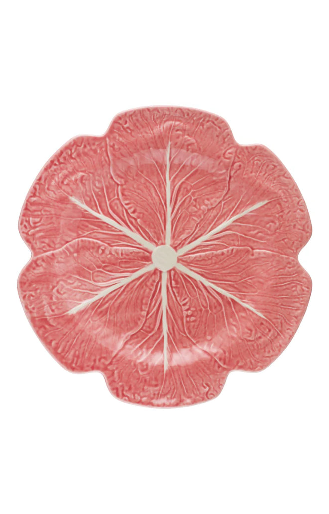 Cabbage Charger Plate in Pink