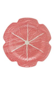 Cabbage Charger Plate in Pink
