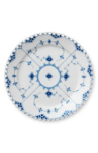 Blue Fluted Full Lace Dinner Plate 10.75"