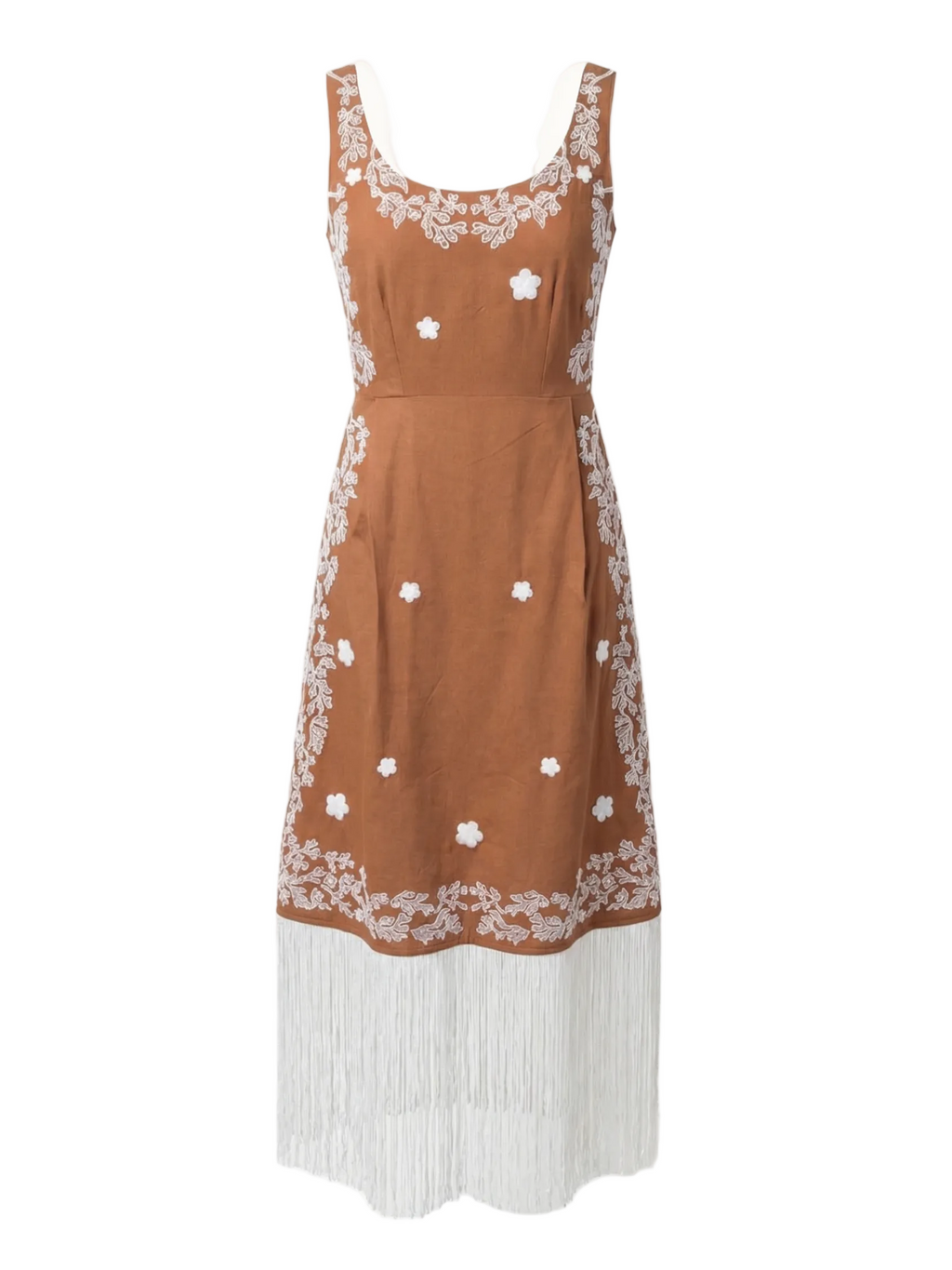 Hannah Dress in Marigold Honey Embroidery