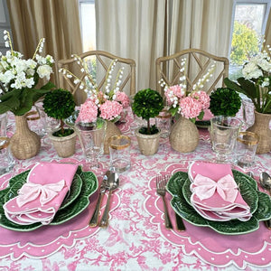 pink velvet bow napkin tie