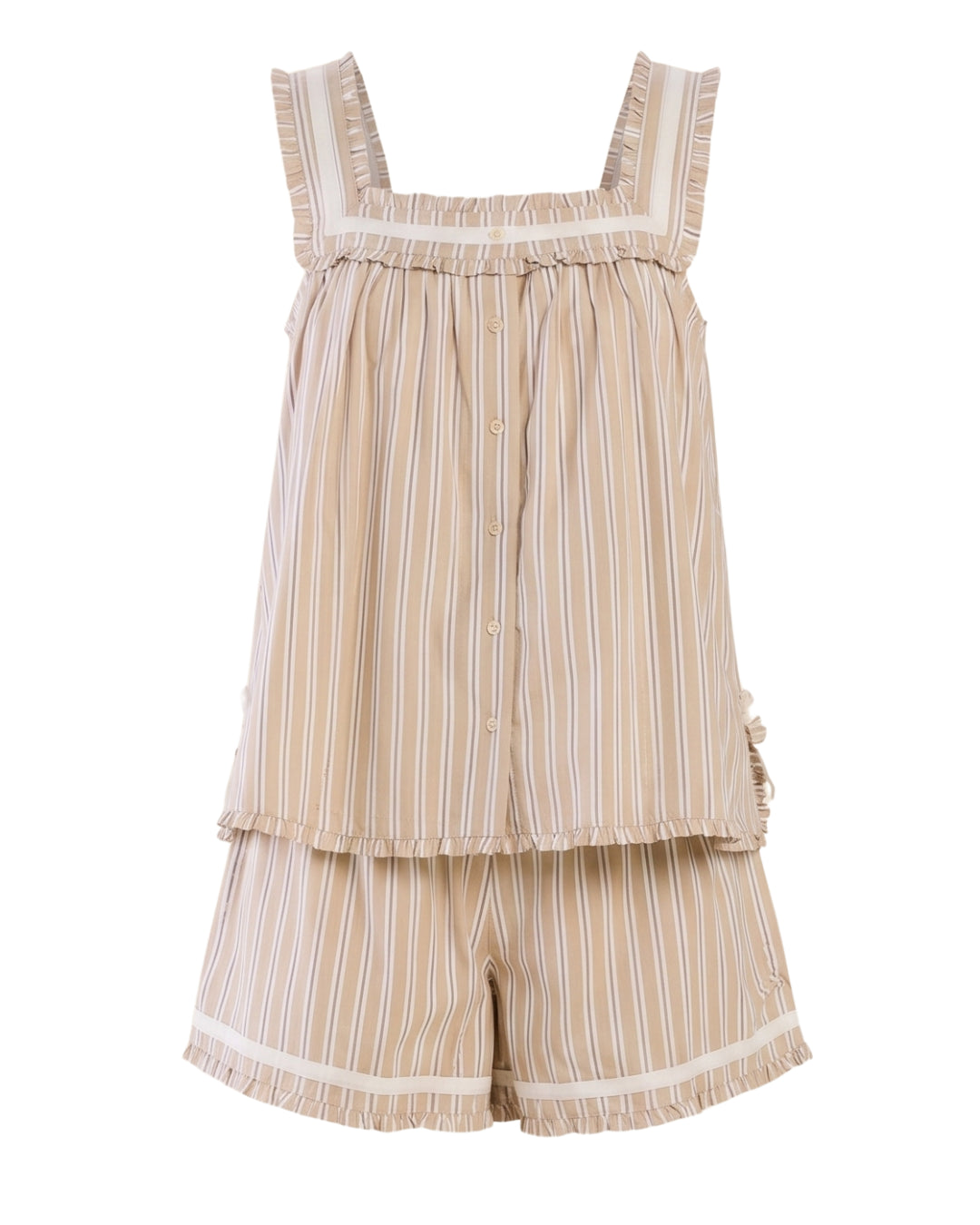 Caroline Short Set x Sadie Loving in Sand Stripe