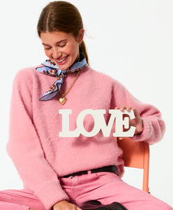 The Sapphire Stripe Puffy Heart Pendant