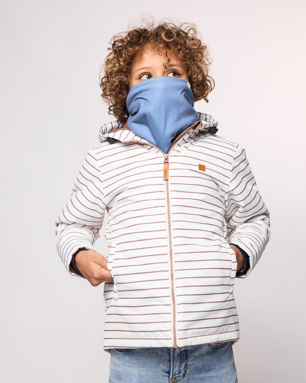 Women's Mountain Blue Fleece-Lined Neck Warmer