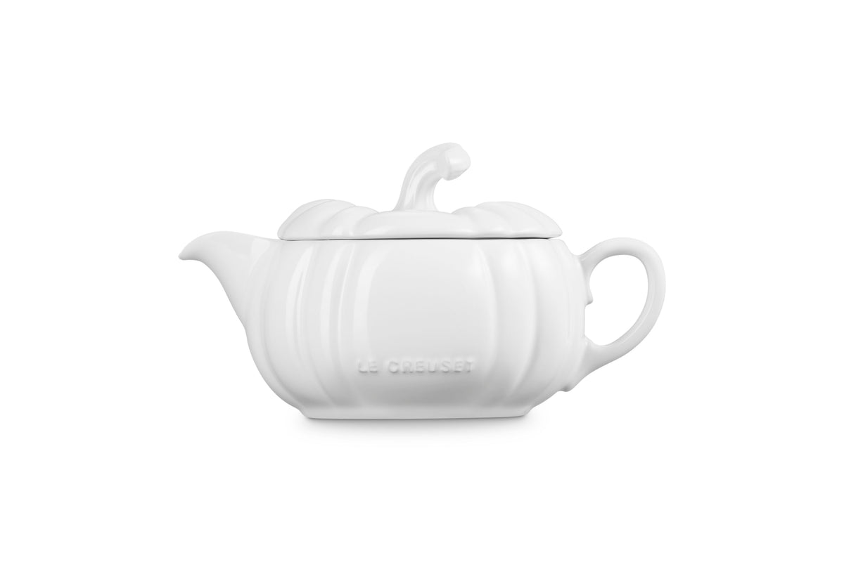 Le Creuset Pumpkin Gravy Boat, 14 oz., White