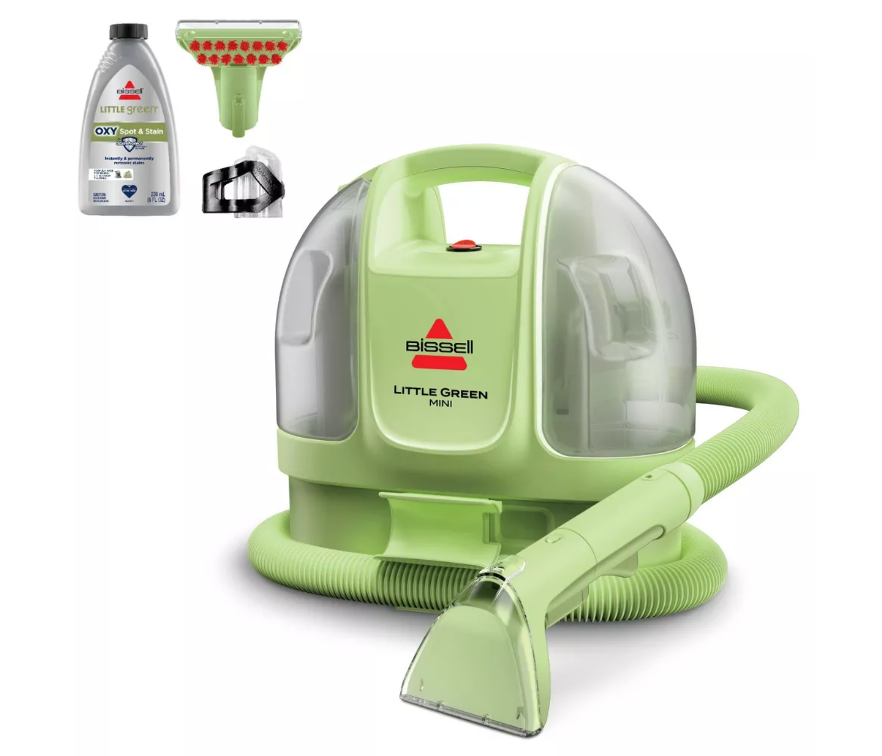 BISSELL Little Green Mini Corded Portable Carpet Cleaner 4064T - 4" Cleaning Path Green