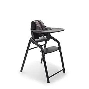 Bugaboo Giraffe Wooden Baby High Chair, Adjustable in 1 Second, Easy to Clean, Safe and Ergonomic Highchair, Suitable from Birth in Combination with Newborn Set (Sold Separately), Neutral Wood/White