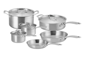 Essential Stainless Steel 10-Piece Cookware Set