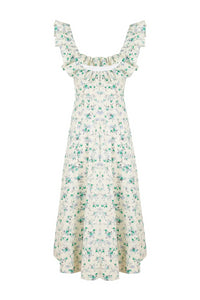 Noemi Dress in Blue & Green Floral