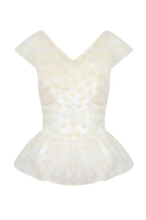 Clemence Set in Organza Polka Dot