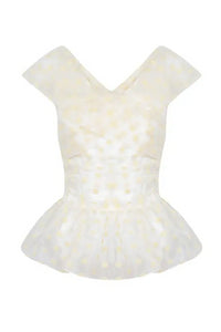 Clemence Set in Organza Polka Dot