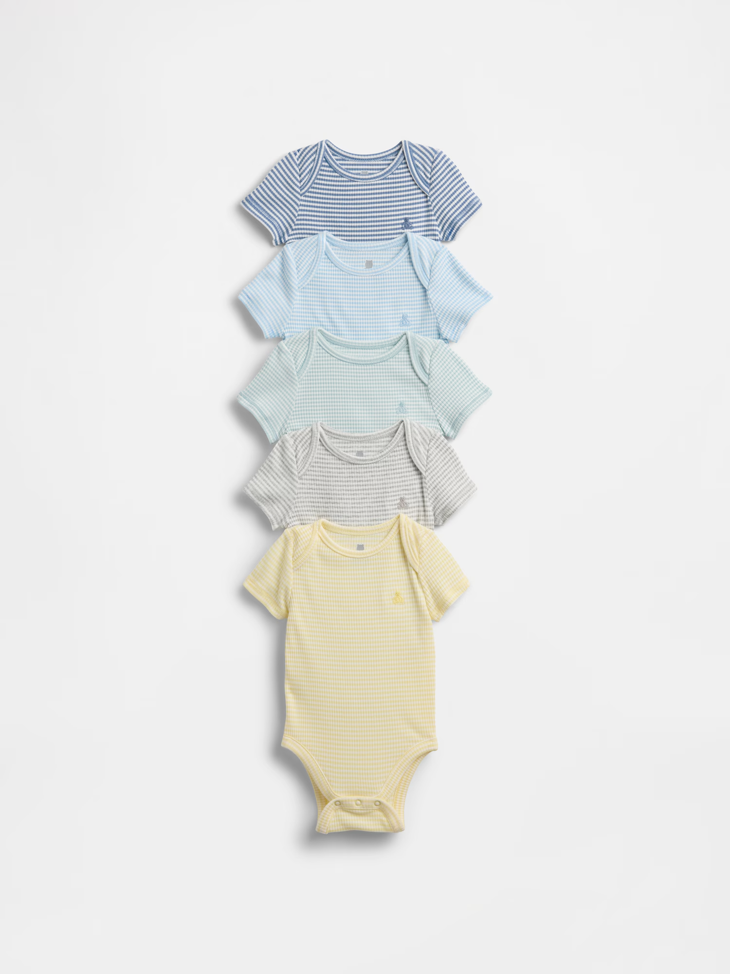 Baby First Favorites TinyRib Bodysuit (5-Pack) (3-6 Months)
