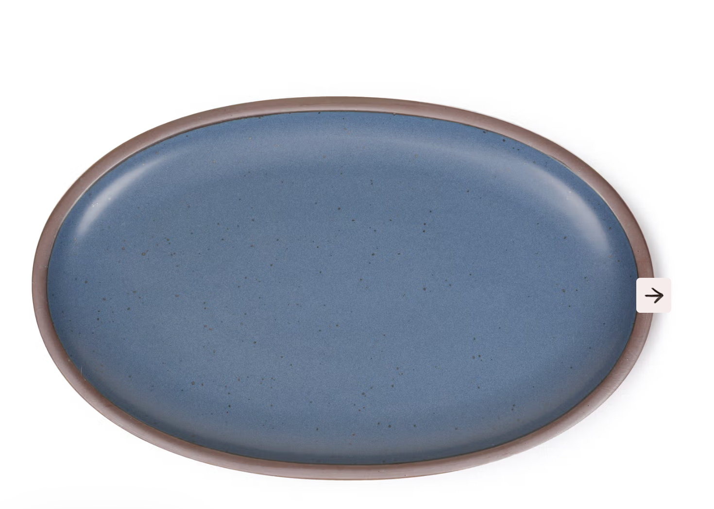 Blue Oval Platter