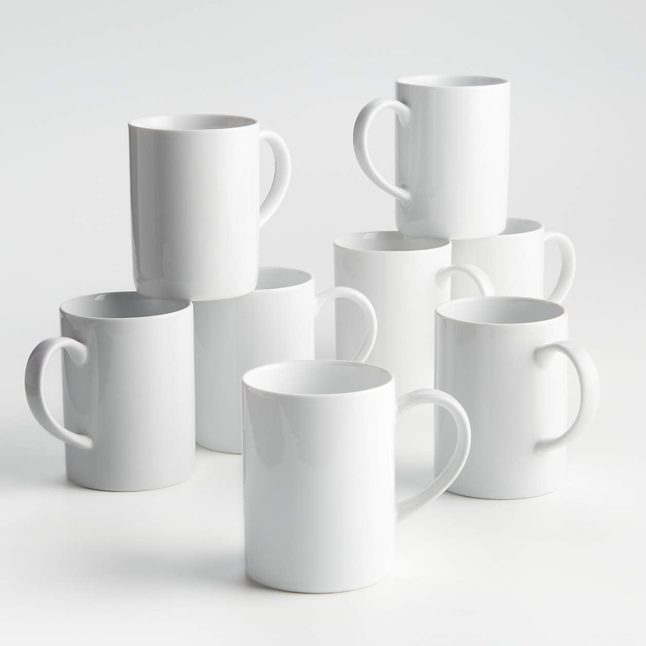 Aspen 11-oz. Porcelain Can Mugs, Set of 8