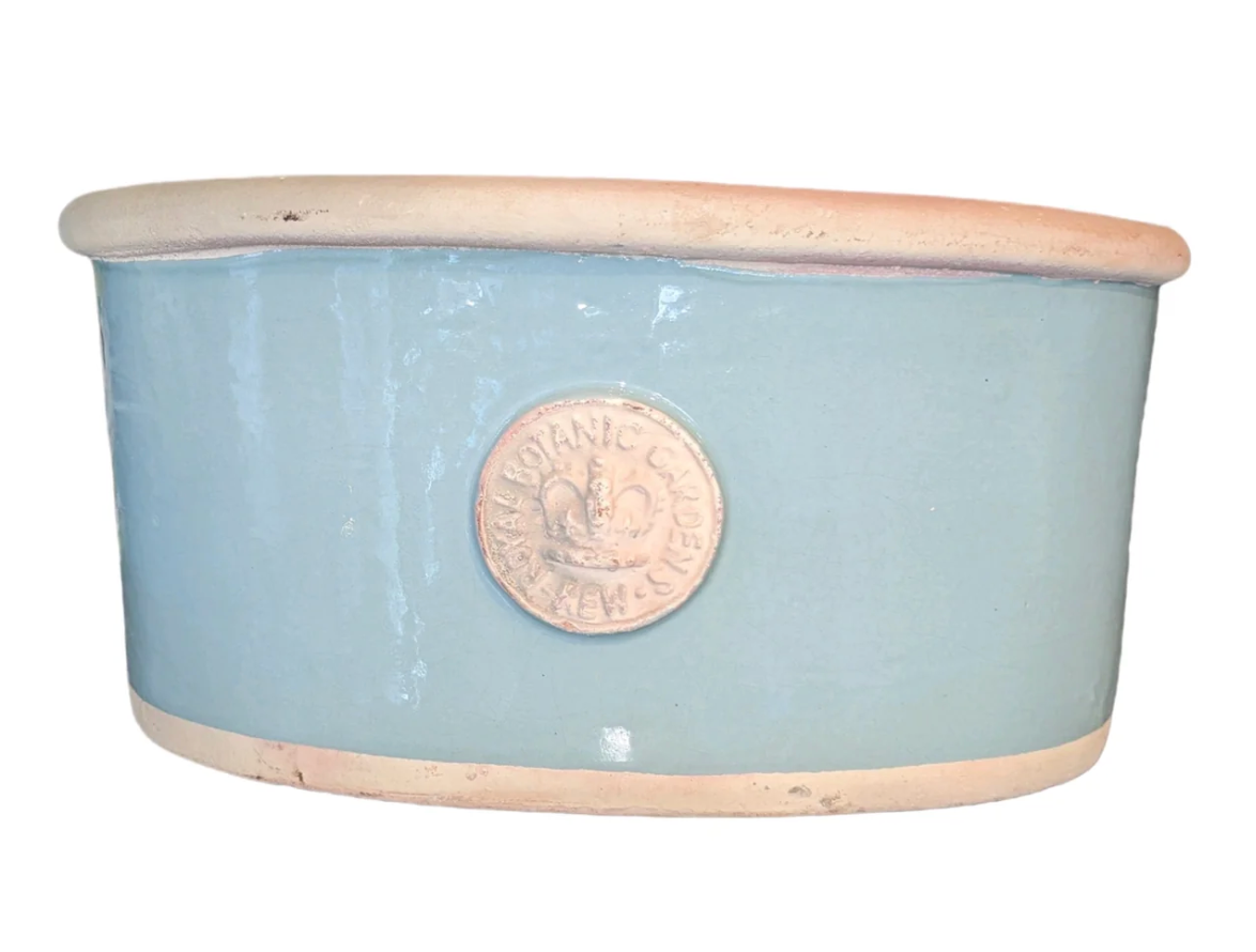 "Kent" Kew Oval Planter, Tiffany Blue, Large