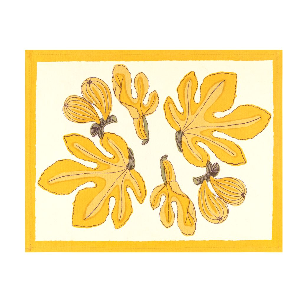 Fig Mats in Citrine, Set of 6
